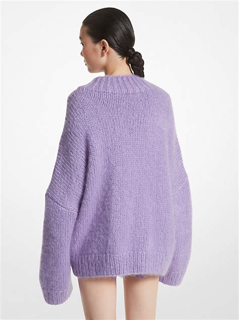 michael kors tartan mohair-blend sweater|Mohair and Silk Blend Sweater .